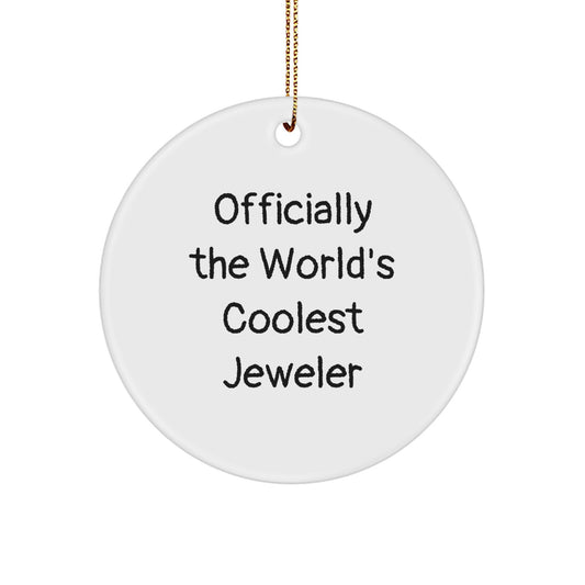 Jeweler Christmas Ornament Gift - Favorite, Funny Sentiment for Kids - Image 1