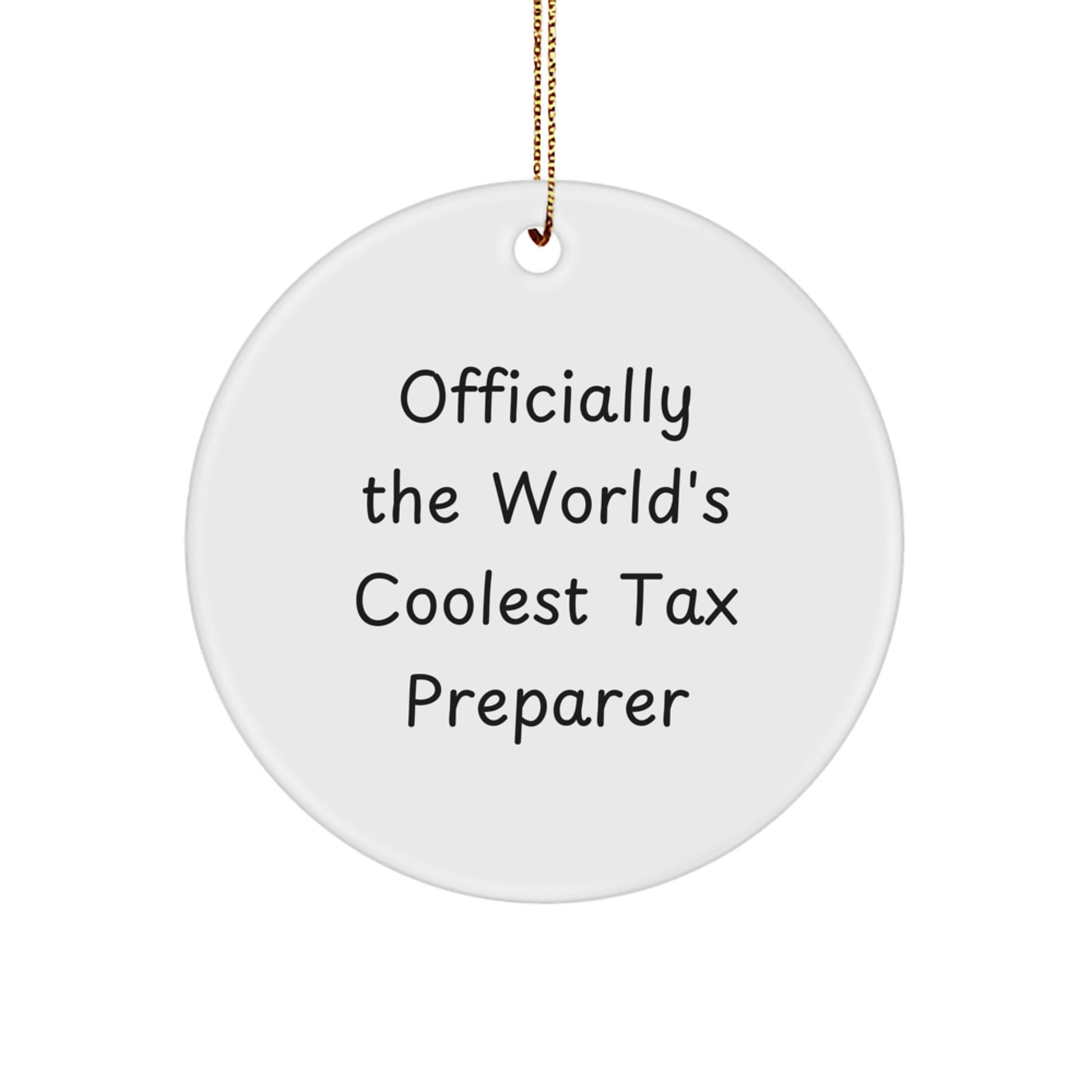 Tax Preparer Keepsake Christmas Ornament for Him Gift - Image 1