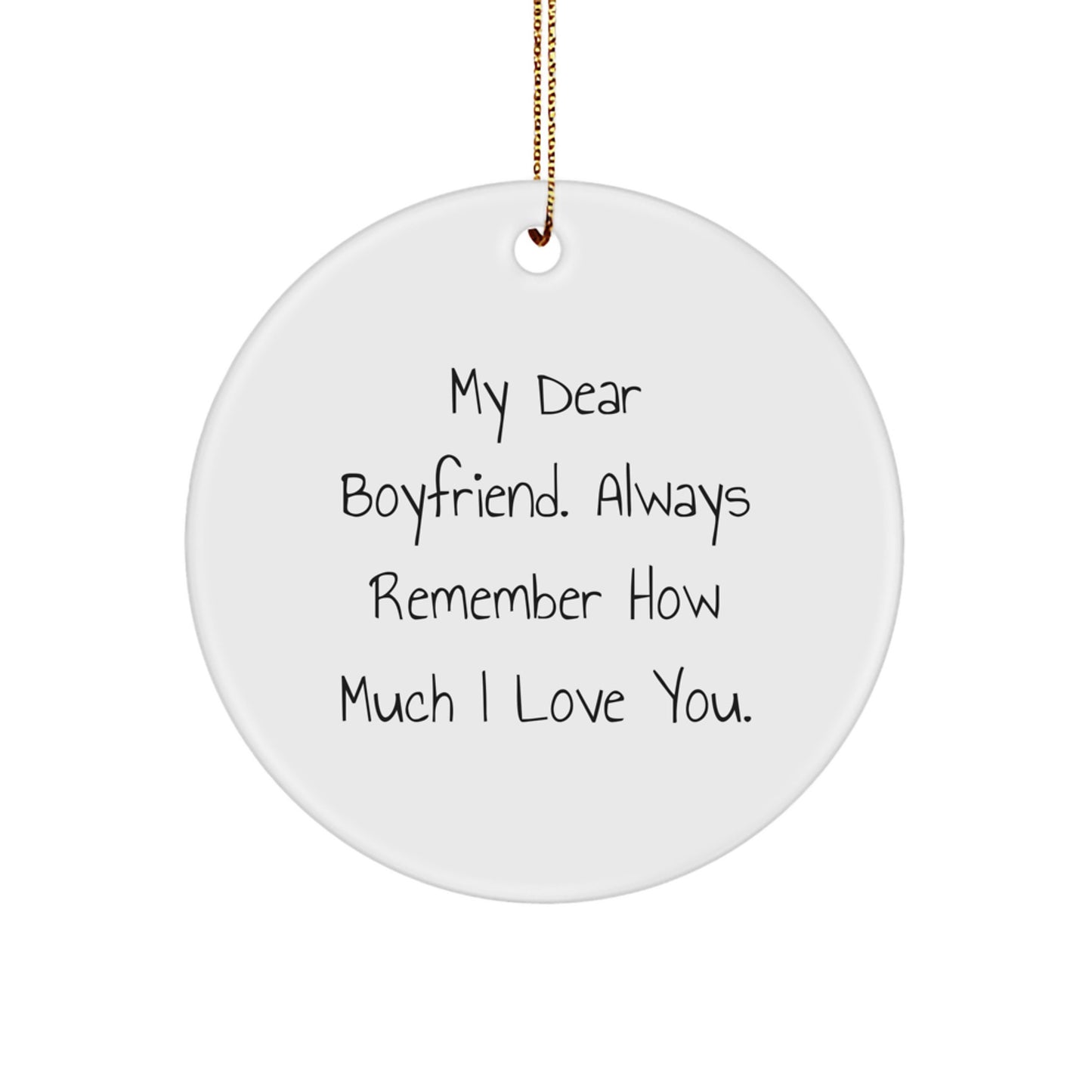 Funny Sweetheart Circle Ornament Gifts from Me to You, Always Love You Christmas Unique Gifts for Men - Image 1