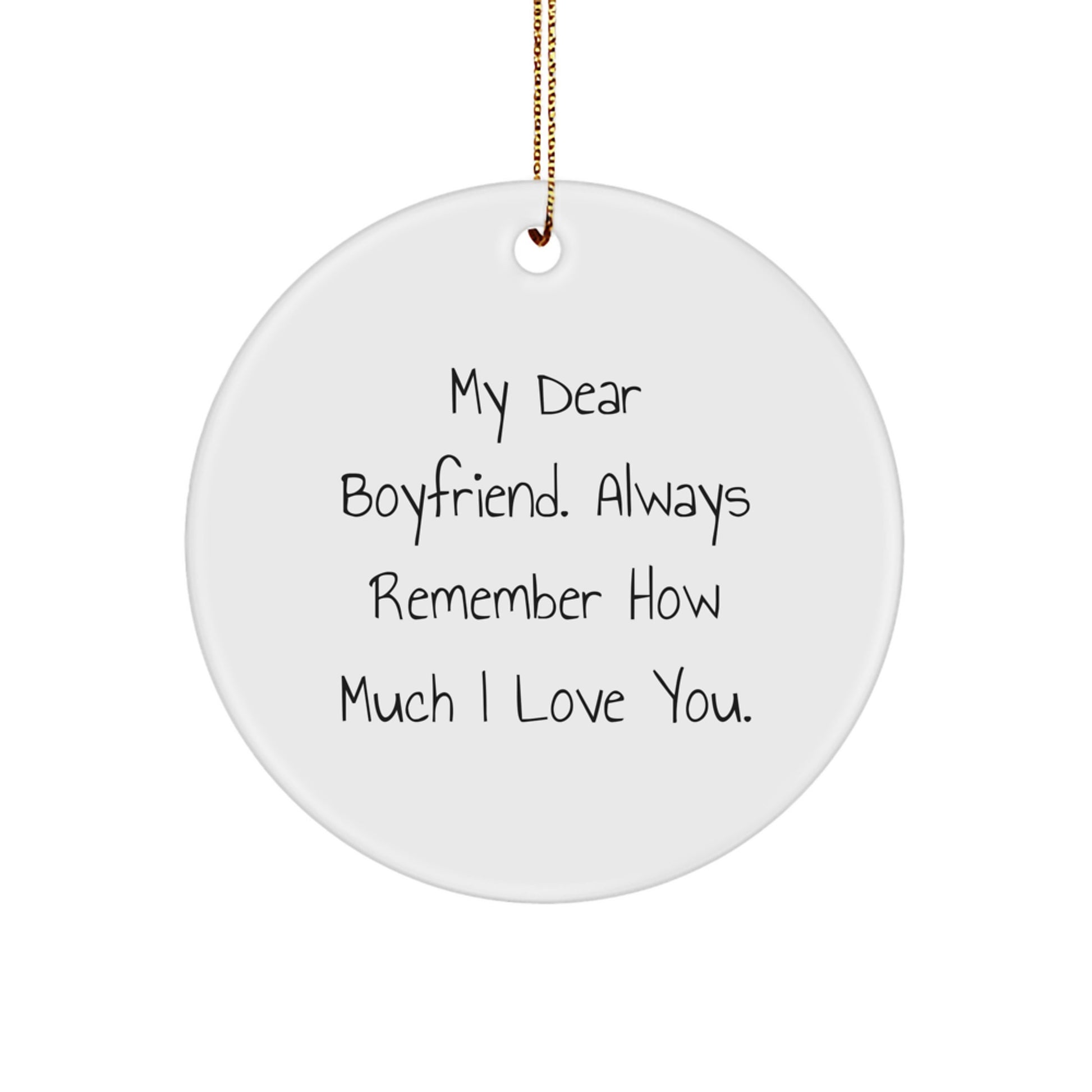 Funny Sweetheart Circle Ornament Gifts from Me to You, Always Love You Christmas Unique Gifts for Men - Image 1