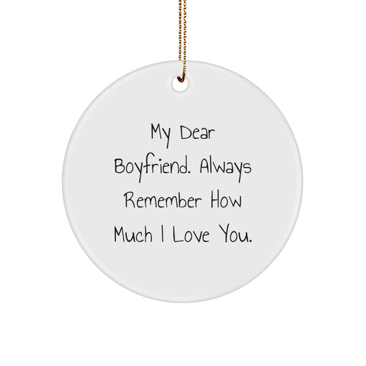 Funny Sweetheart Circle Ornament Gifts from Me to You, Always Love You Christmas Unique Gifts for Men - Image 1