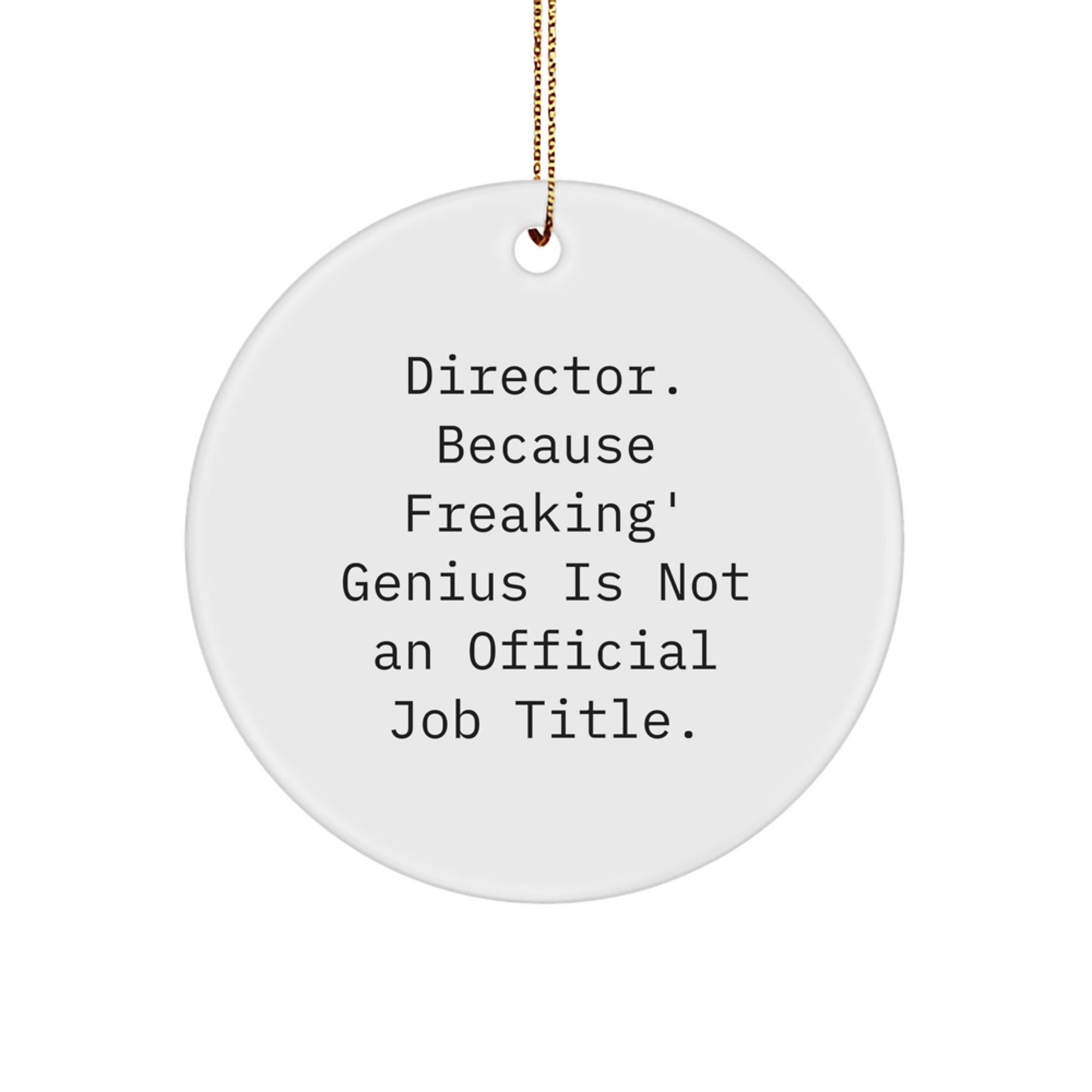 Funny Director Gifts from Men - Director Circle Ornament for Christmas Unique - Image 1