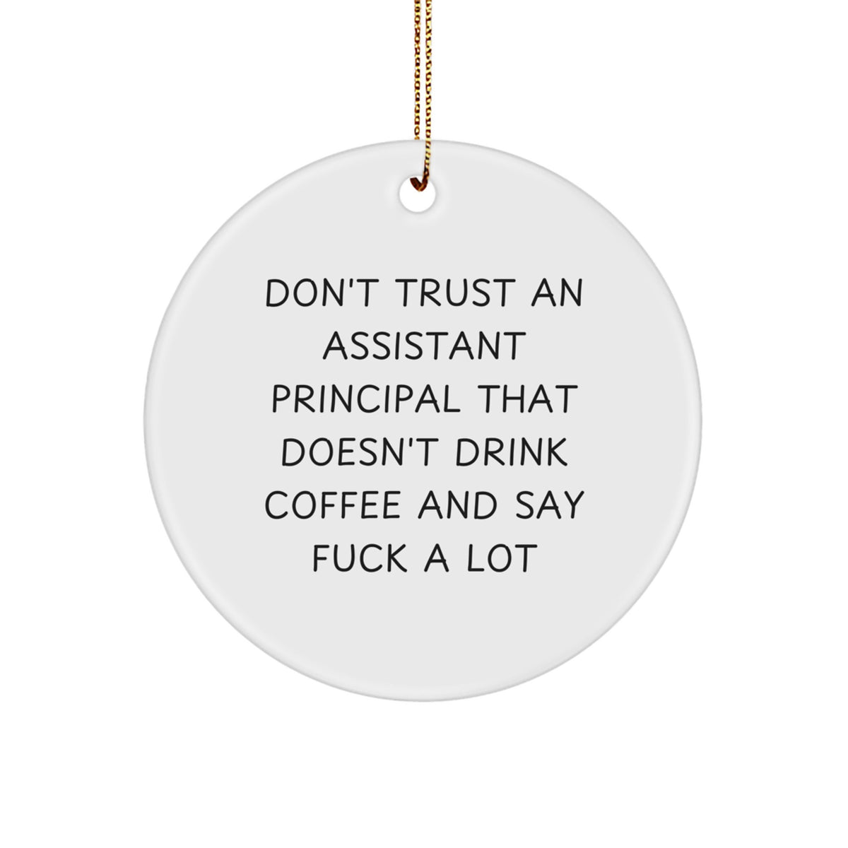 Assistant Principal Keepsake Christmas Ornament for Him Holiday Gift - Image 1