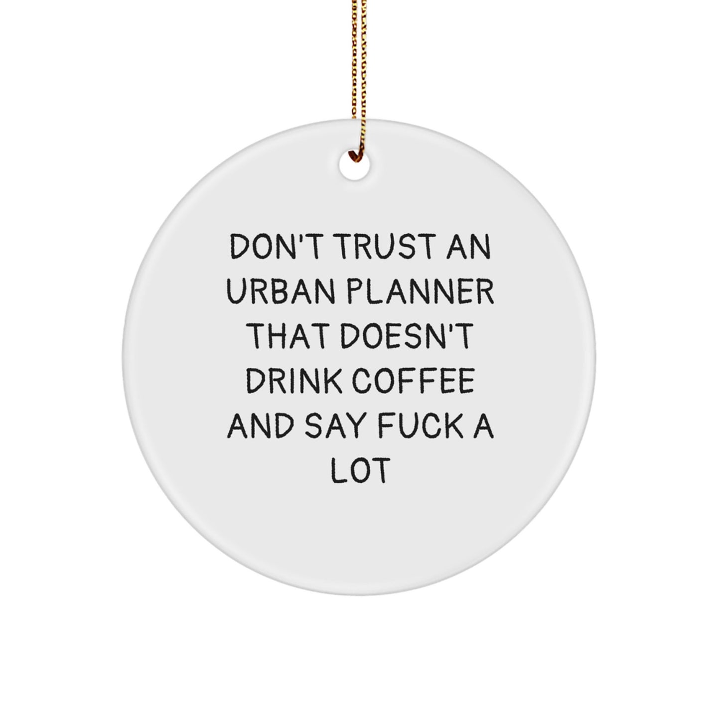 Urban Planner Keepsake Christmas Ornament for Him Gift - Image 1