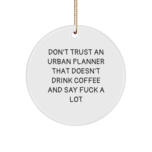 Urban Planner Keepsake Christmas Ornament for Him Gift - Image 1