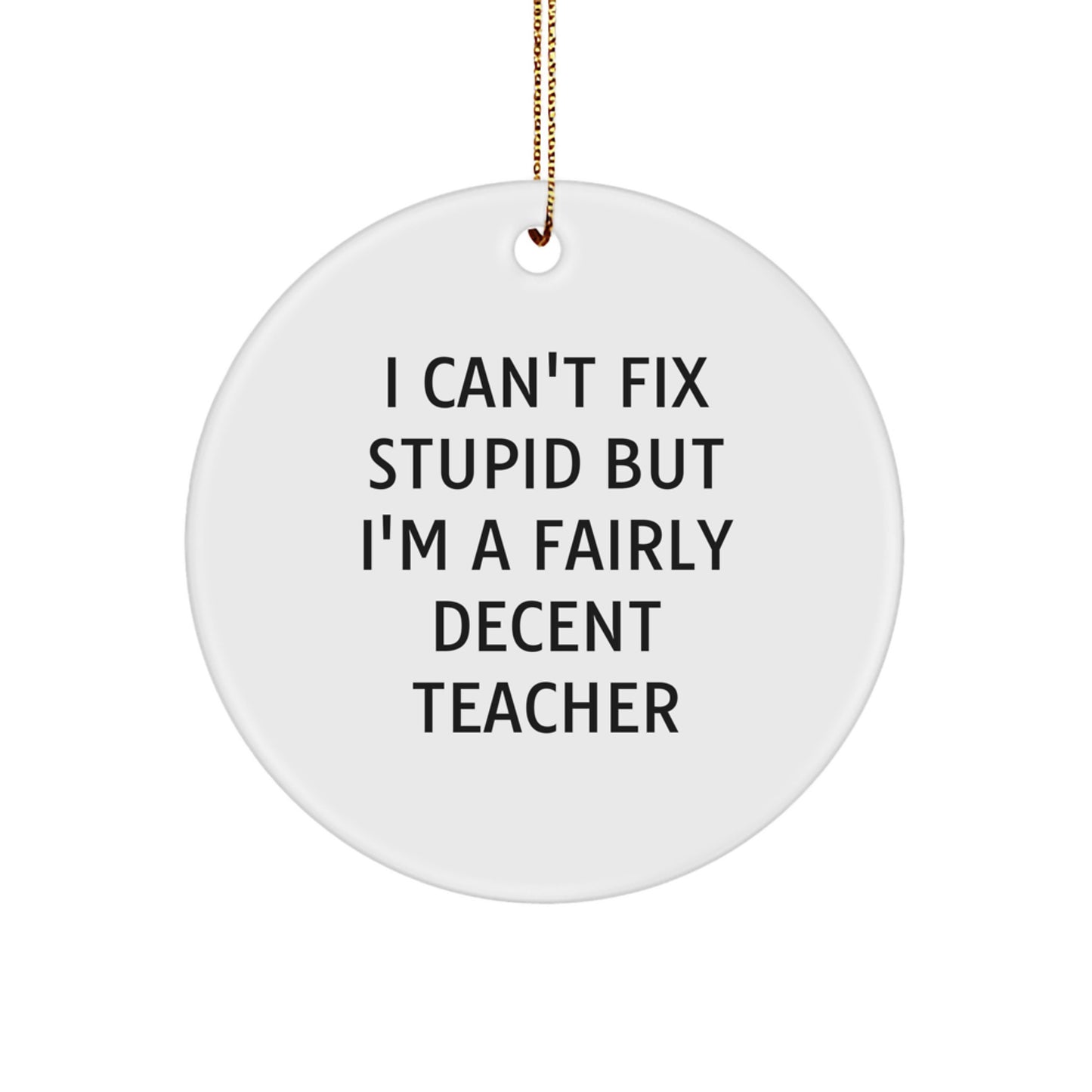 Teacher Keepsake Christmas Ornament for Him Gift - Image 1