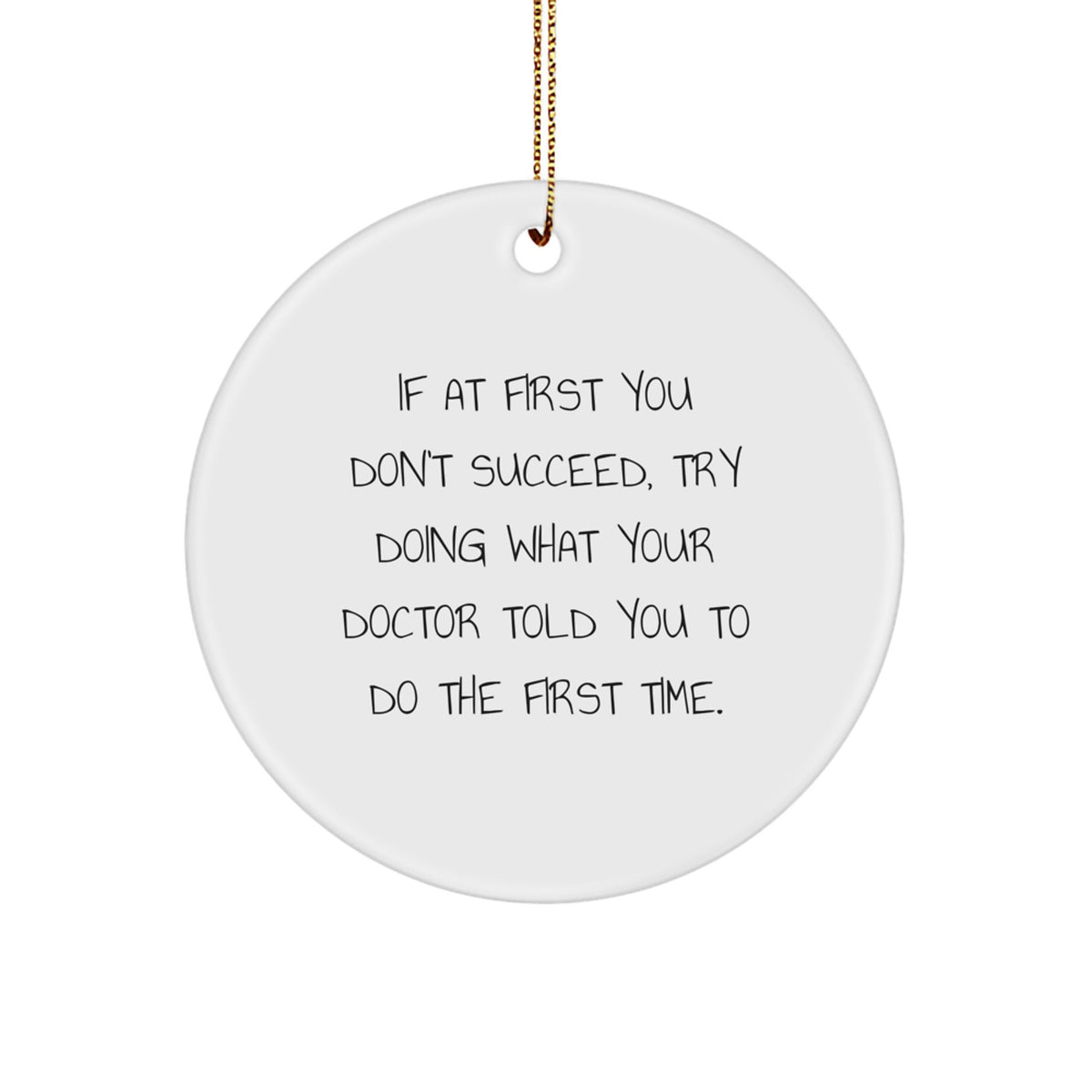 Doctor Keepsake Christmas Ornament for Him Gift - Image 1