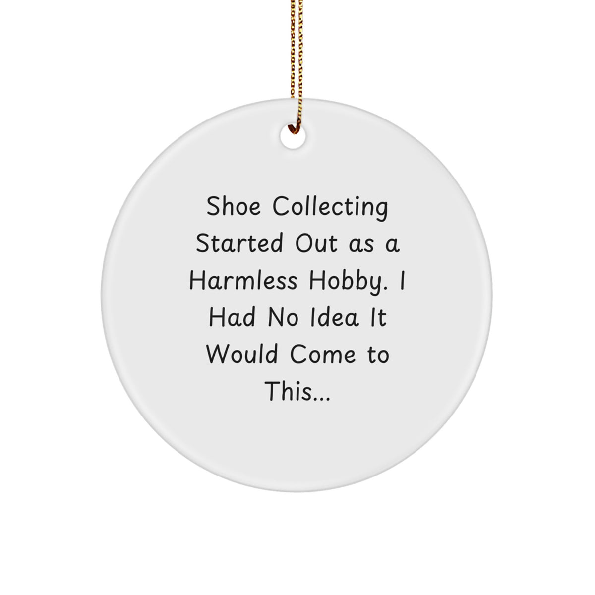 Favorite Christmas Ornament Gift for Kids Humorous Shoe Collecting Hobby - Image 1