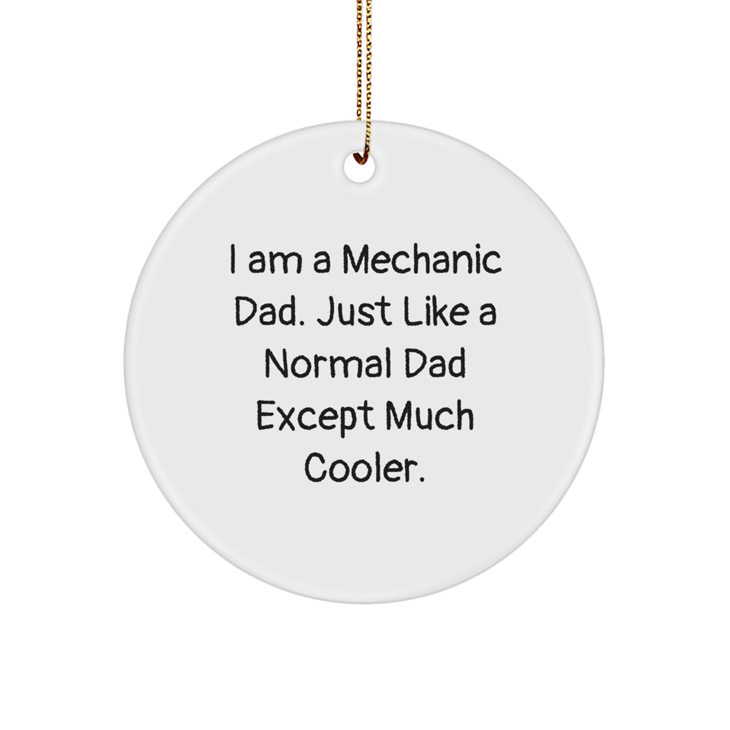 Mechanic Dad Keepsake Christmas Ornament for Him Gift - Image 1