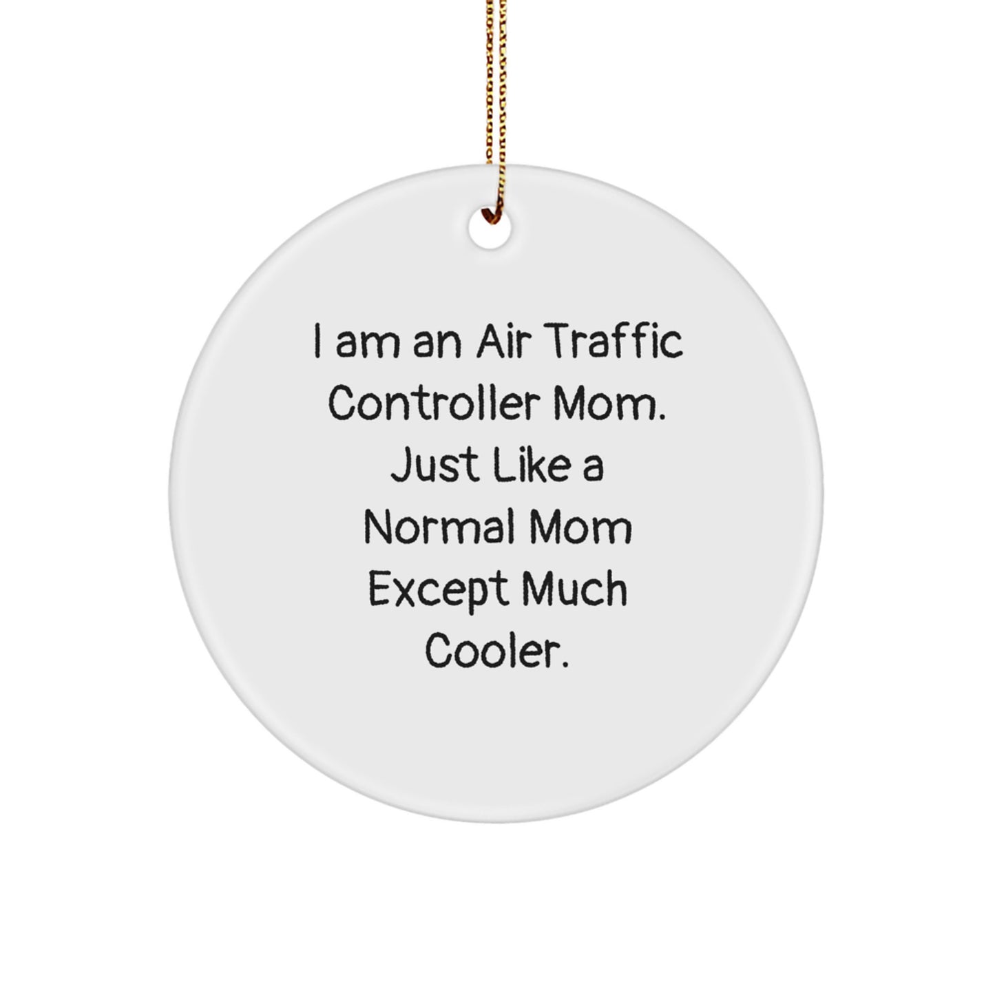 Christmas Gift for Her Air Traffic Controller Mom Ornament Present - Image 1