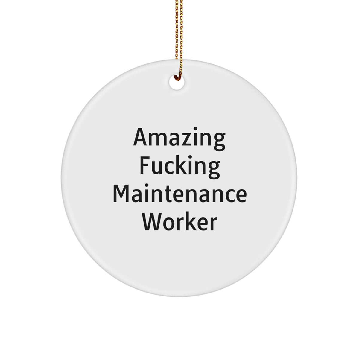 Christmas Gift for Her Maintenance Worker Ornament Present Bright - Image 1