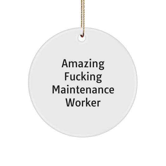 Christmas Gift for Her Maintenance Worker Ornament Present Bright - Image 1