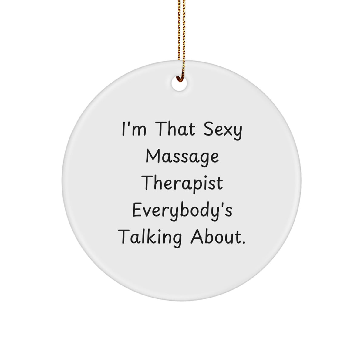 Massage Therapist Christmas Ornament Idea for Coworkers Gift - Image 1