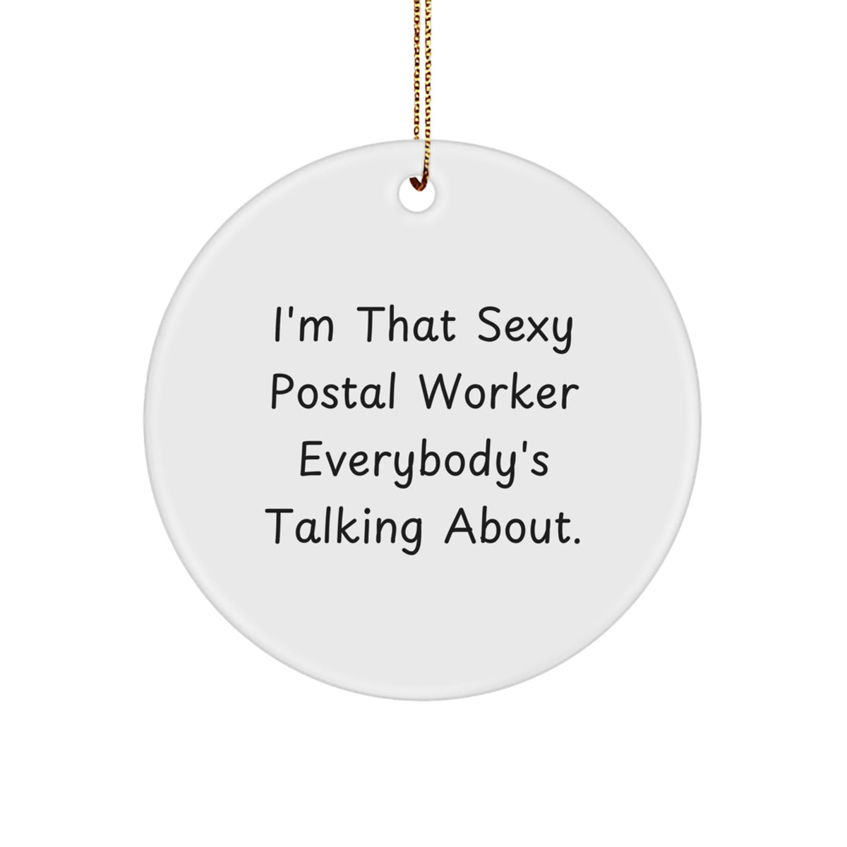 Postal Worker Treasure Circle Ornament for Family Christmas Gift - Image 1