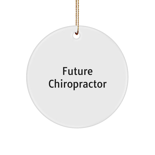 Funny Inspirational Gifts from Future Chiropractor to Chiropractor, Chiropractor Circle Ornament, Christmas Unique Gift for Chiropractor - Image 1