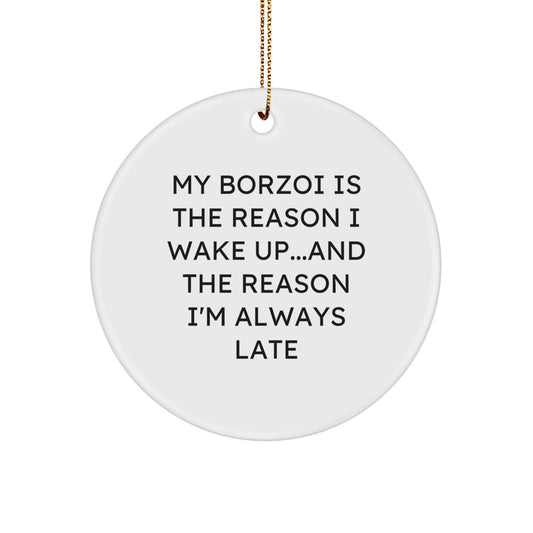 Funny Borzoi Dog Lover Gifts from Family, Friends, or Men for Christmas Unique - Image 1