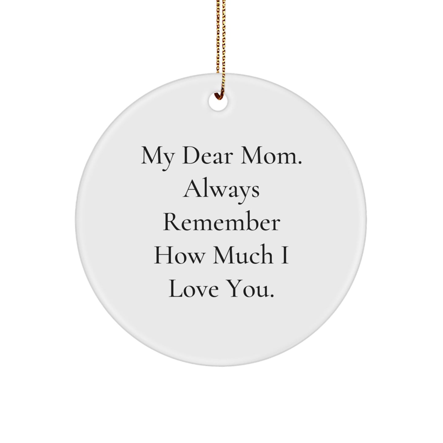 Funny Mom Circle Ornament Gifts from Family for Mom's Christmas - Image 1