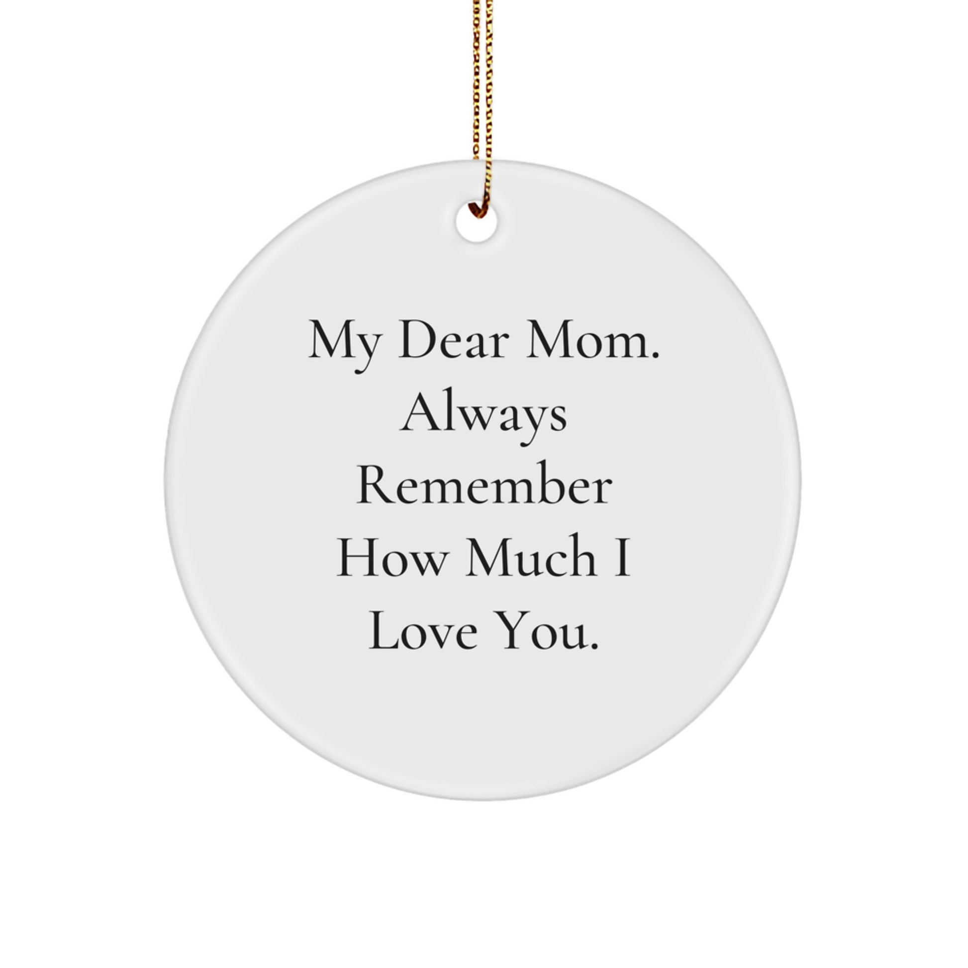 Funny Mom Circle Ornament Gifts from Family for Mom's Christmas - Image 1