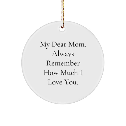 Funny Mom Circle Ornament Gifts from Family for Mom's Christmas - Image 1