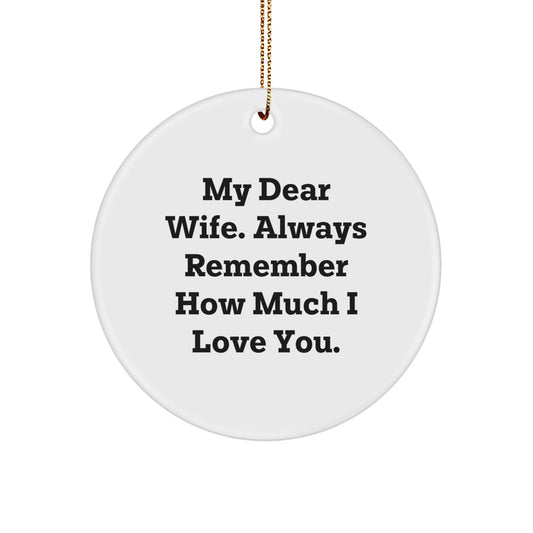 Wife Keepsake Christmas Ornament for Her Gift Always Remember - Image 1