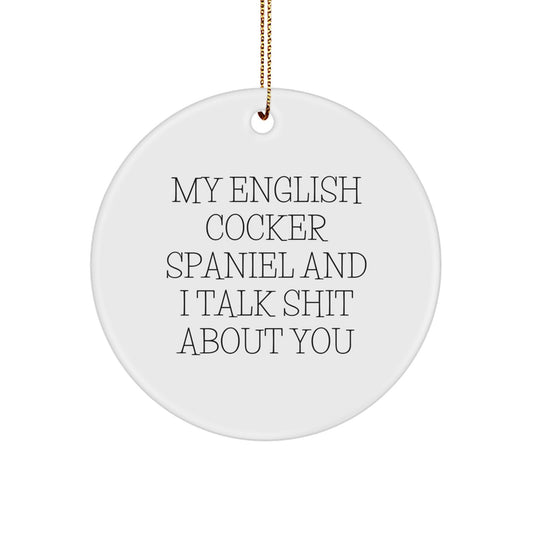 Funny English Cocker Spaniel Dog Christmas Unique Gifts from Friends for English Cocker Spaniel Dog Lover - Image 1
