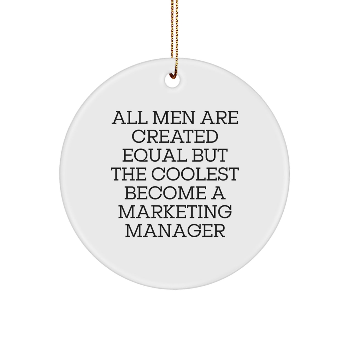Marketing Manager Christmas Ornament for Her Present Christmas Unique Gift - Image 1
