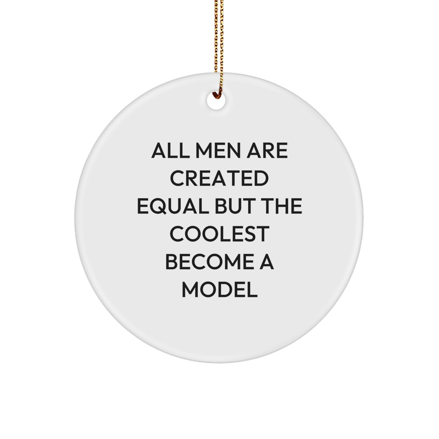 Circle Ornament Gifts from Men for Model Enthusiasts Funny Quote Christmas Unique Gifts - Image 1