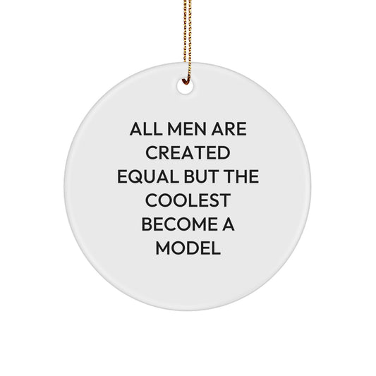 Circle Ornament Gifts from Men for Model Enthusiasts Funny Quote Christmas Unique Gifts - Image 1