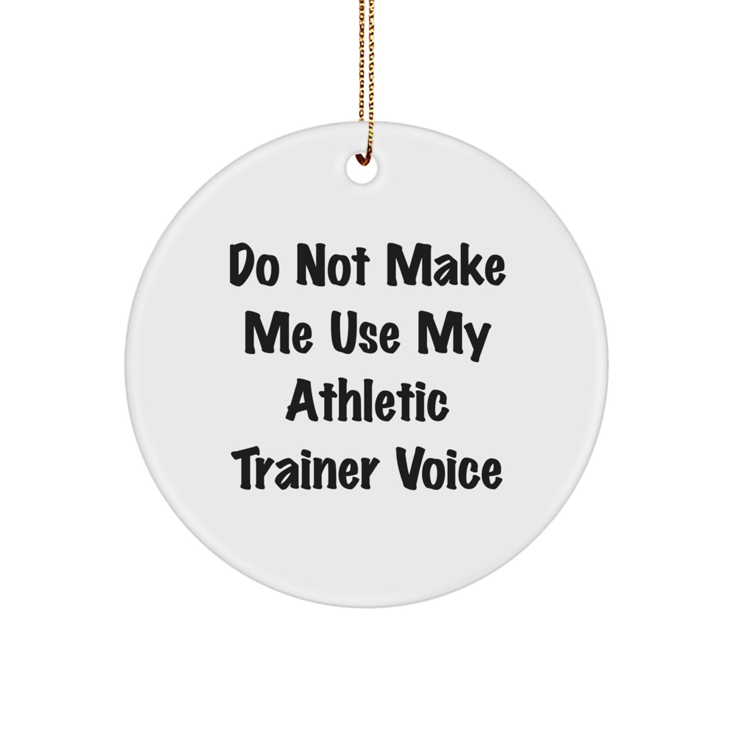Athletic Trainer Keepsake Christmas Ornament for Him Gift - Image 1
