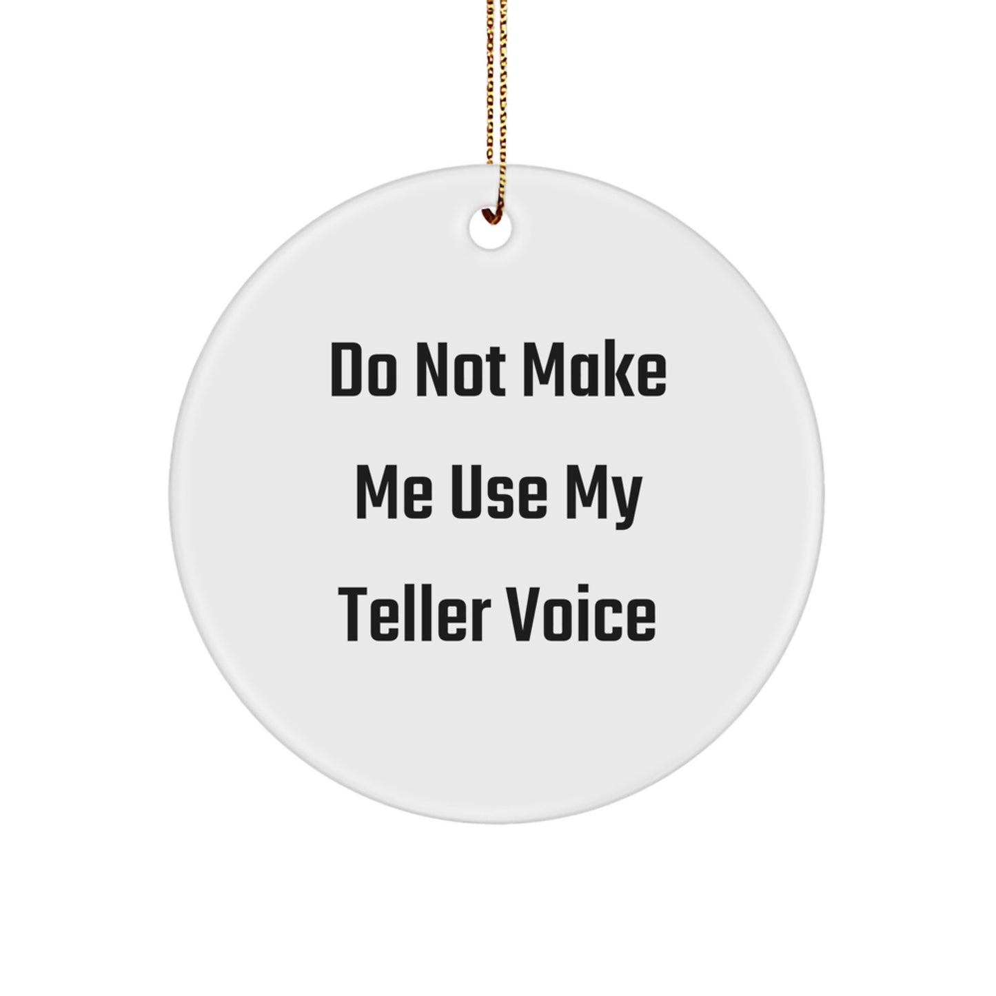 Funny Teller Circle Ornament Gifts from Men to Friends for Christmas Unique - Image 1