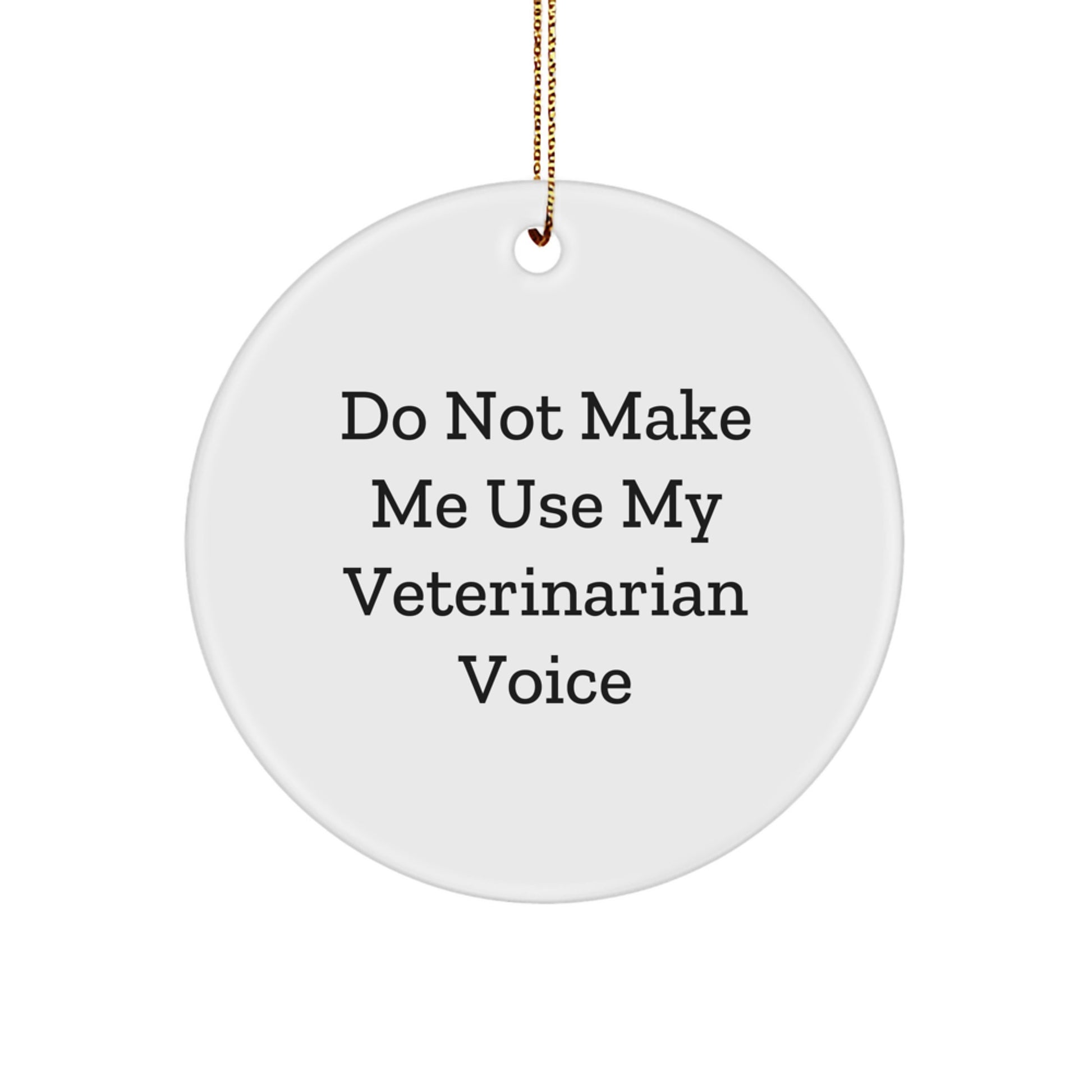 Funny Veterinarian Gifts from Friends to Men, Cute Circle Ornament for Christmas Unique Gifts - Image 1