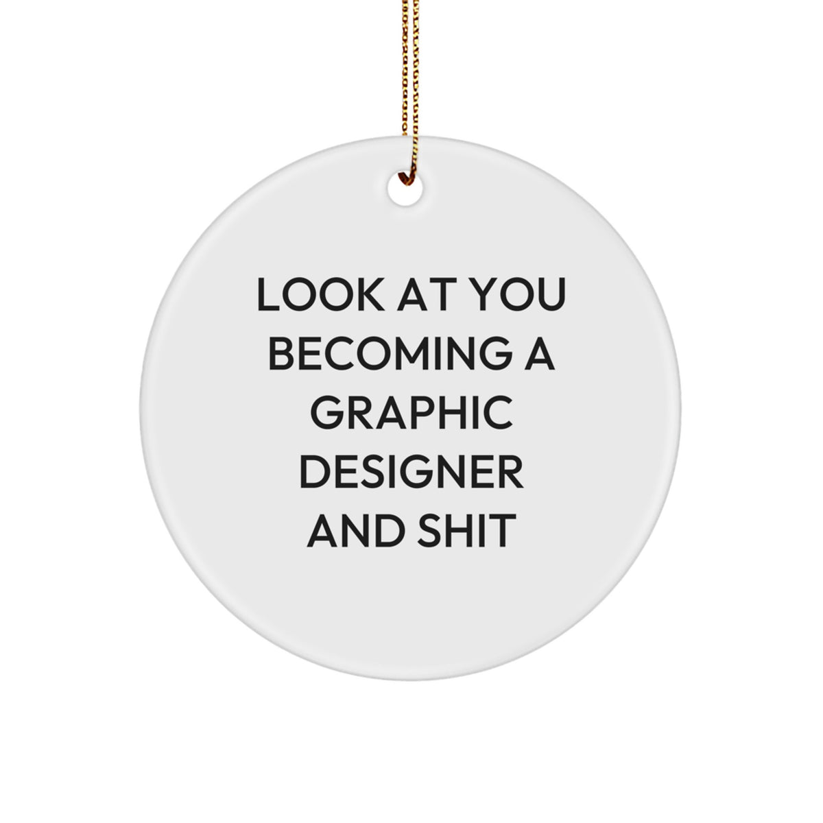 Graphic Designer Keepsake Christmas Ornament for Him Gift - Image 1
