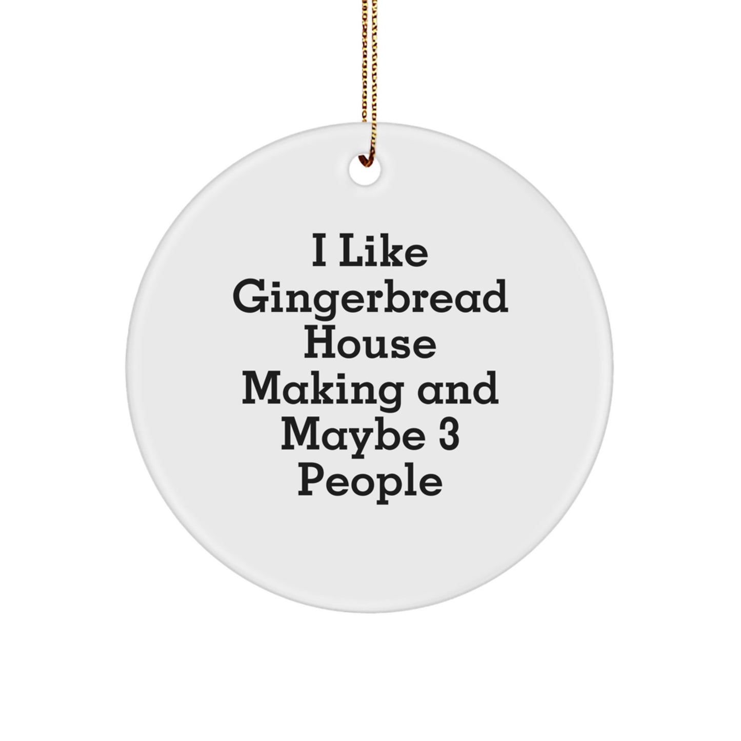 Gingerbread House Making Enthusiast Gifts from Men for Women Friends Cute Friends who Love Gingerbread House Making Christmas Unique Ornaments - Image 1