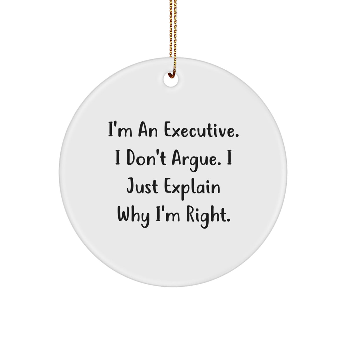 Executive Keepsake Christmas Ornament for Him Gift - Image 1