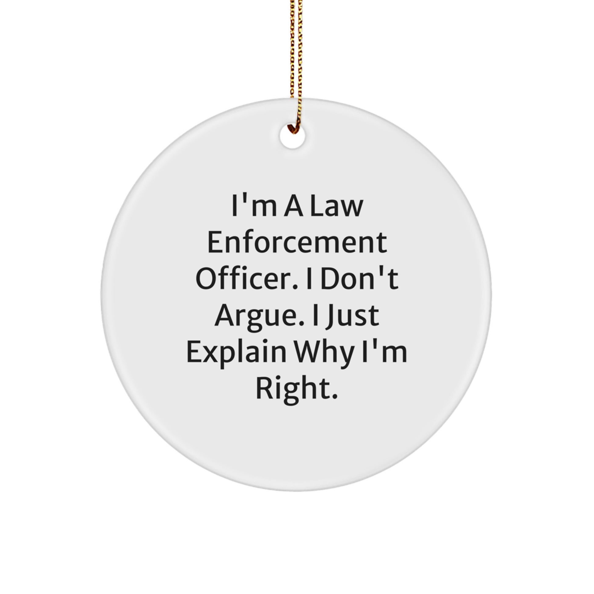 Funny Law Enforcement Officer Gifts from Men to Friends - Inspirational Law Enforcement Officer Christmas Unique Gifts for Law Enforcement Officer - Image 1
