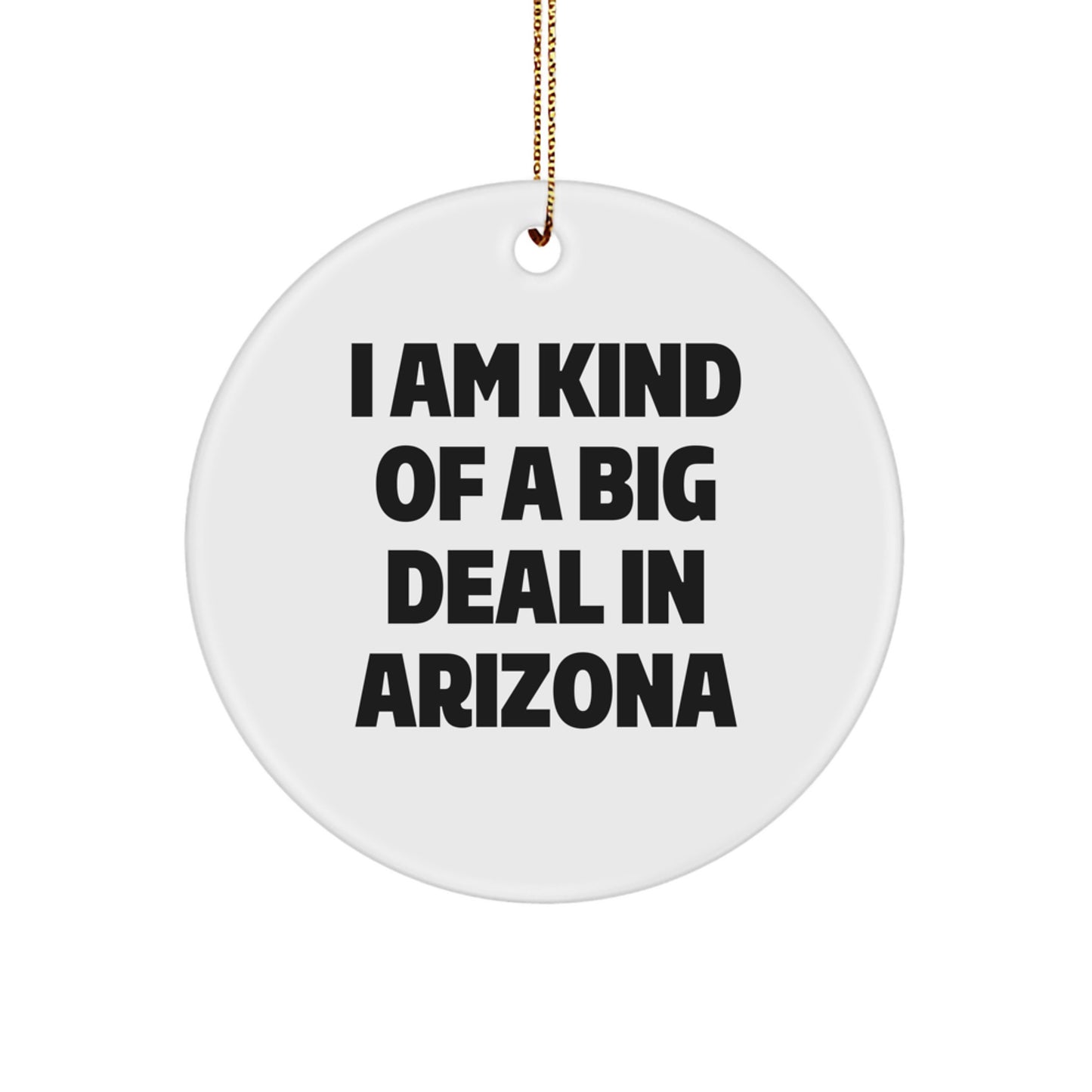 Arizona Christmas Circle Ornament I Am Kind Of A Prime Selection Gifts from Men for Friends and Family - Image 1