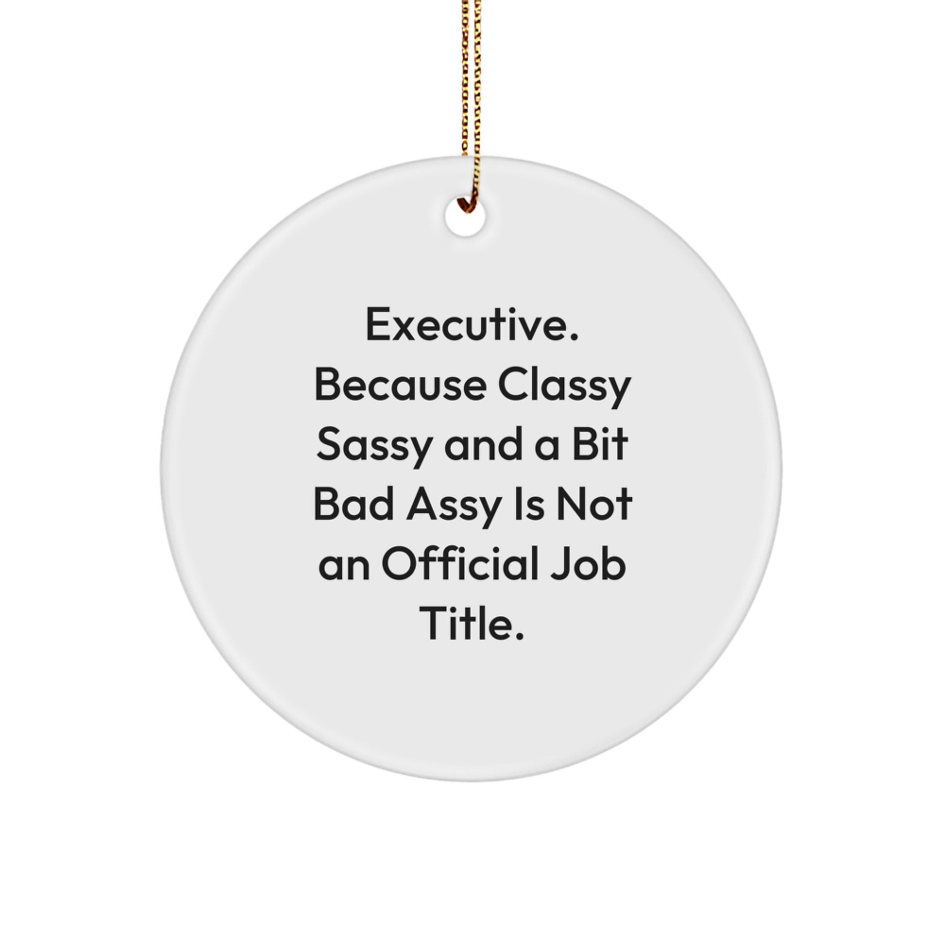 Fun Executive Circle Ornament Gifts from Men for Family Friends Christmas Unique Presents - Image 1