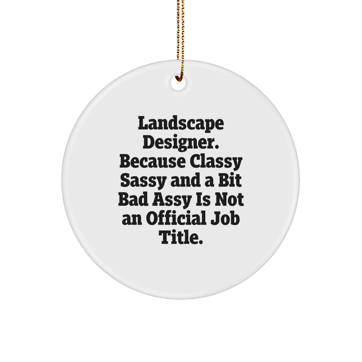 Landscape Designer Keepsake Christmas Ornament for Him Surprise Gift - Image 1