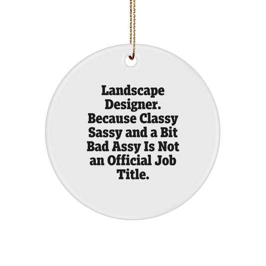 Landscape Designer Keepsake Christmas Ornament for Him Surprise Gift - Image 1