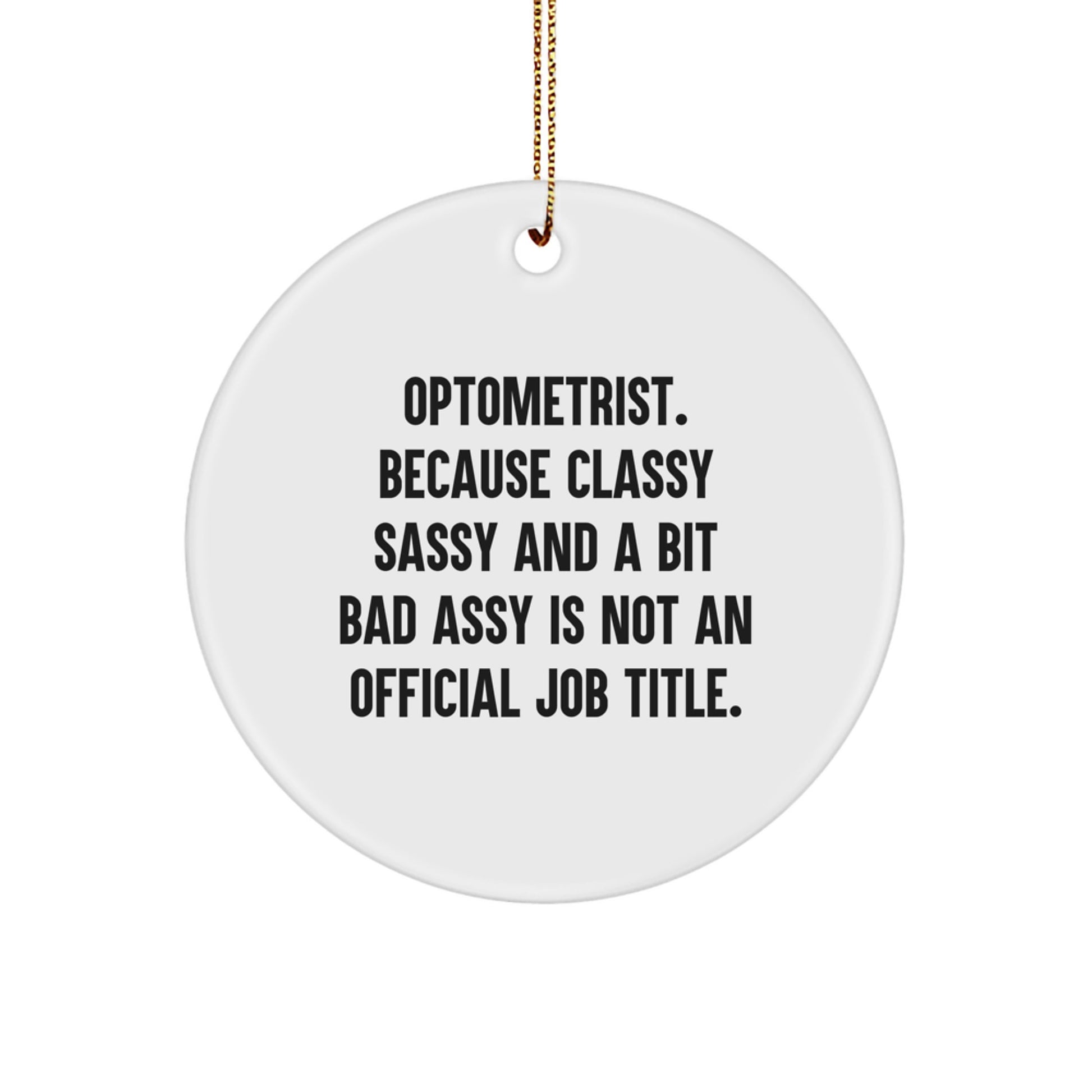 Optometrist Keepsake Christmas Ornament for Him Surprise Gift - Image 1