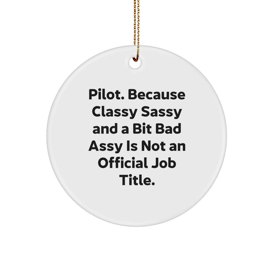 Pilot Keepsake Christmas Ornament for Him Gift – Surprise Holiday - Image 1