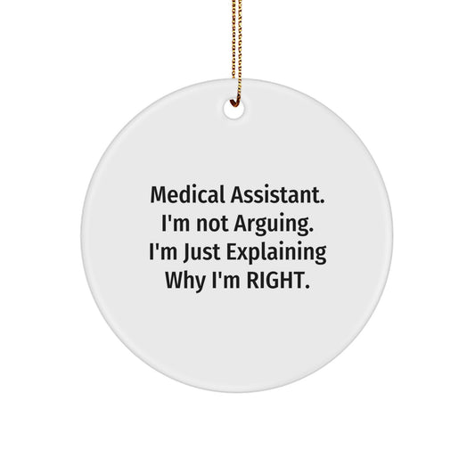 Medical Assistant Keepsake Christmas Ornament for Him Holiday Gift - Image 1