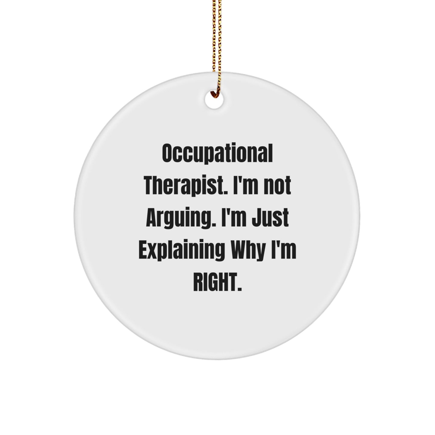Christmas Gift for Her Occupational Therapist Ornament Present - Image 1