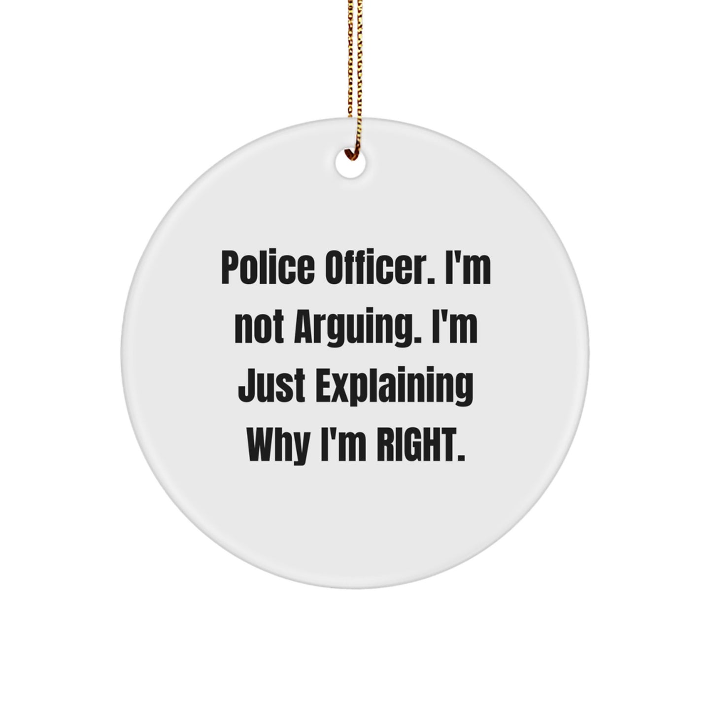 Funny Police Officer Gifts from Family, Humorous Christmas Unique Presents for Men, Women, Friends - Image 1