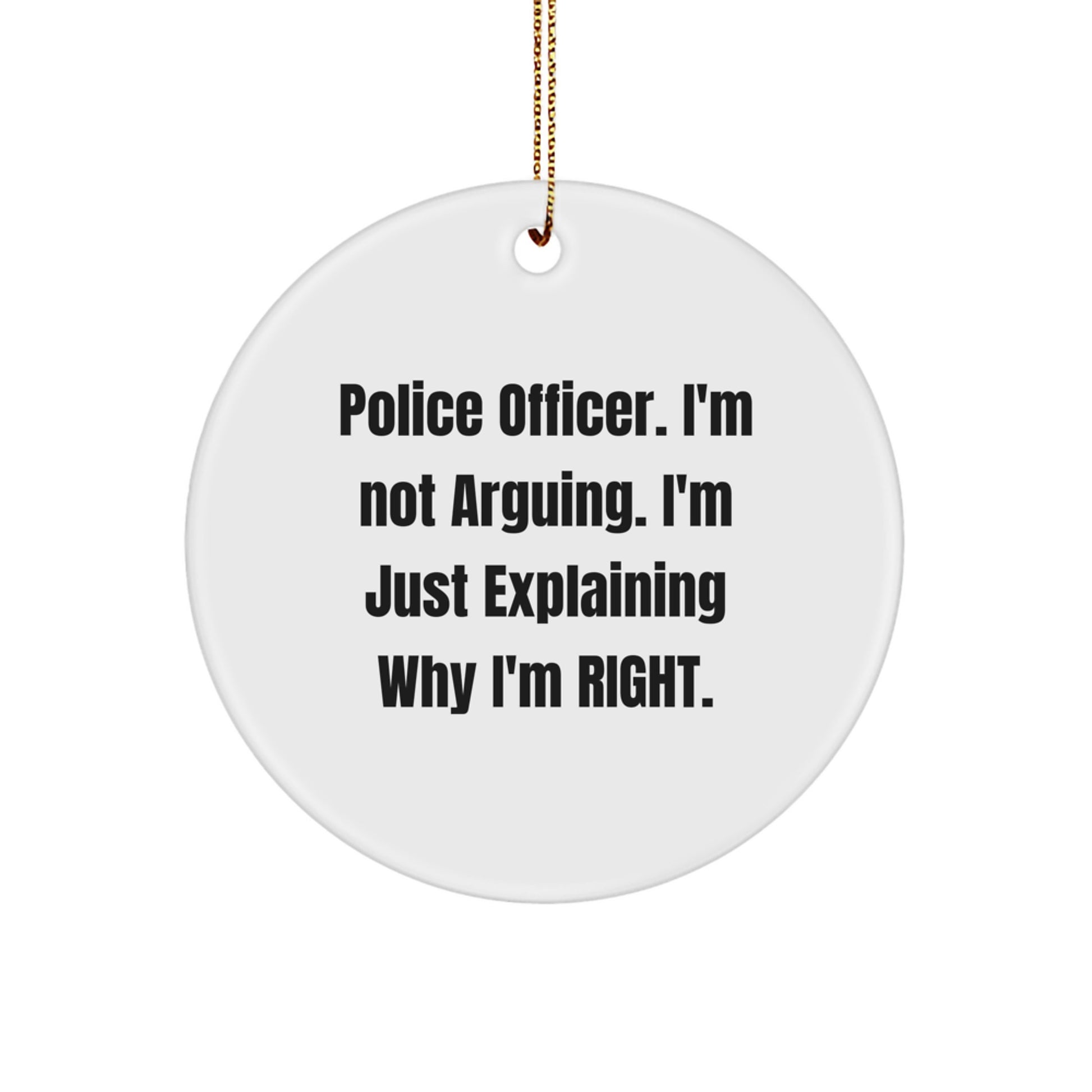 Funny Police Officer Gifts from Family, Humorous Christmas Unique Presents for Men, Women, Friends - Image 1