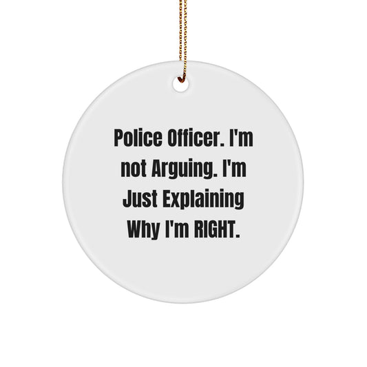 Funny Police Officer Gifts from Family, Humorous Christmas Unique Presents for Men, Women, Friends - Image 1