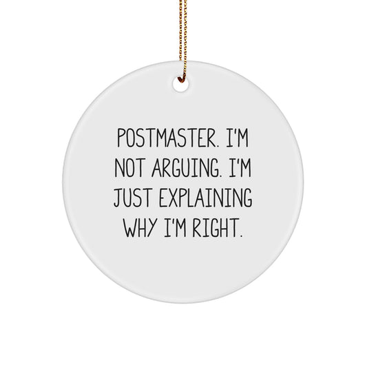 Funny Postmaster Gifts from Men to Postmaster, Christmas Unique Gifts for Postmaster Friends - Image 1