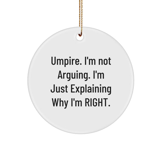 Umpire Keepsake Holiday Tree Christmas Ornament for Him Gift - Image 1