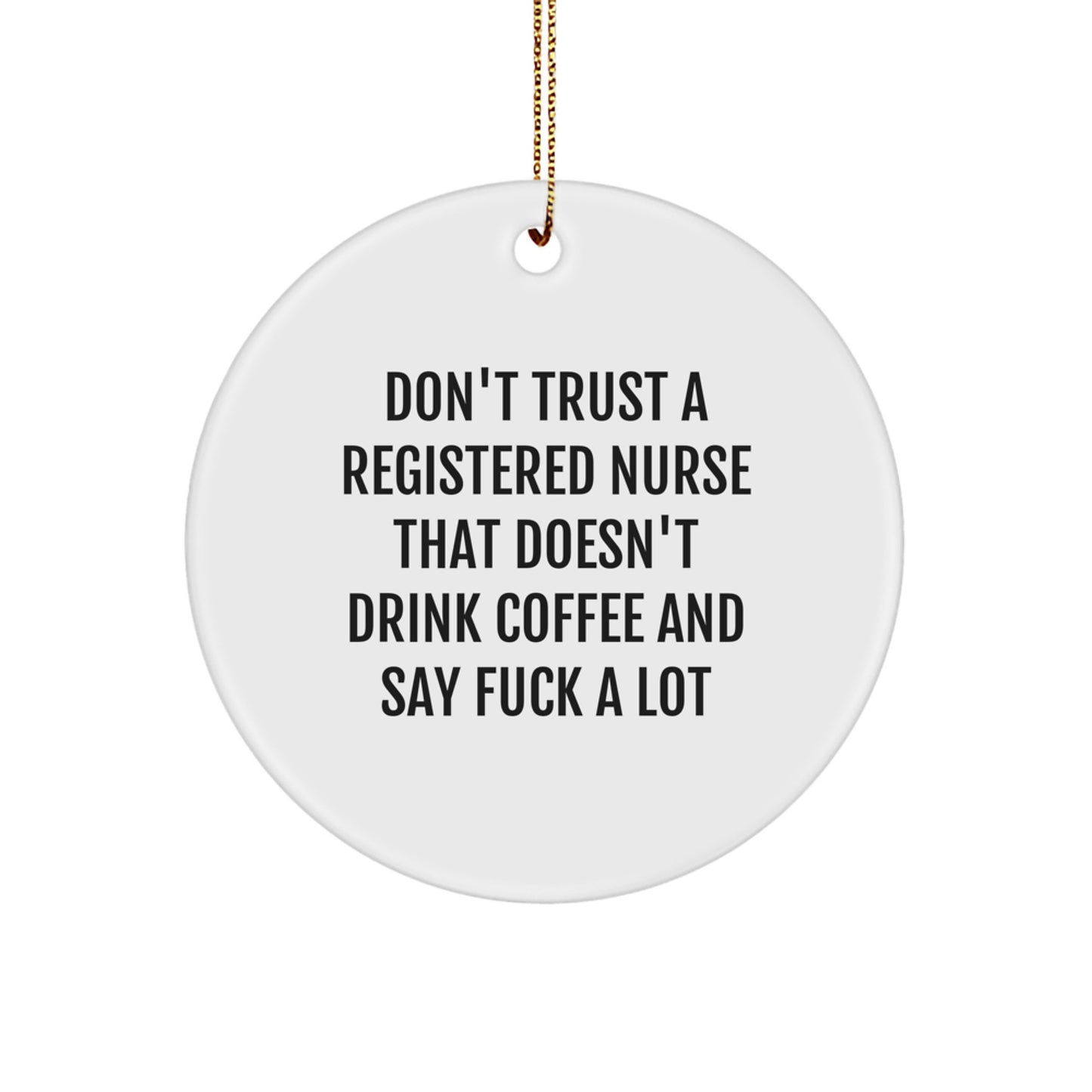 Registered Nurse Christmas Ornament for Family Treasure Gift - Image 1