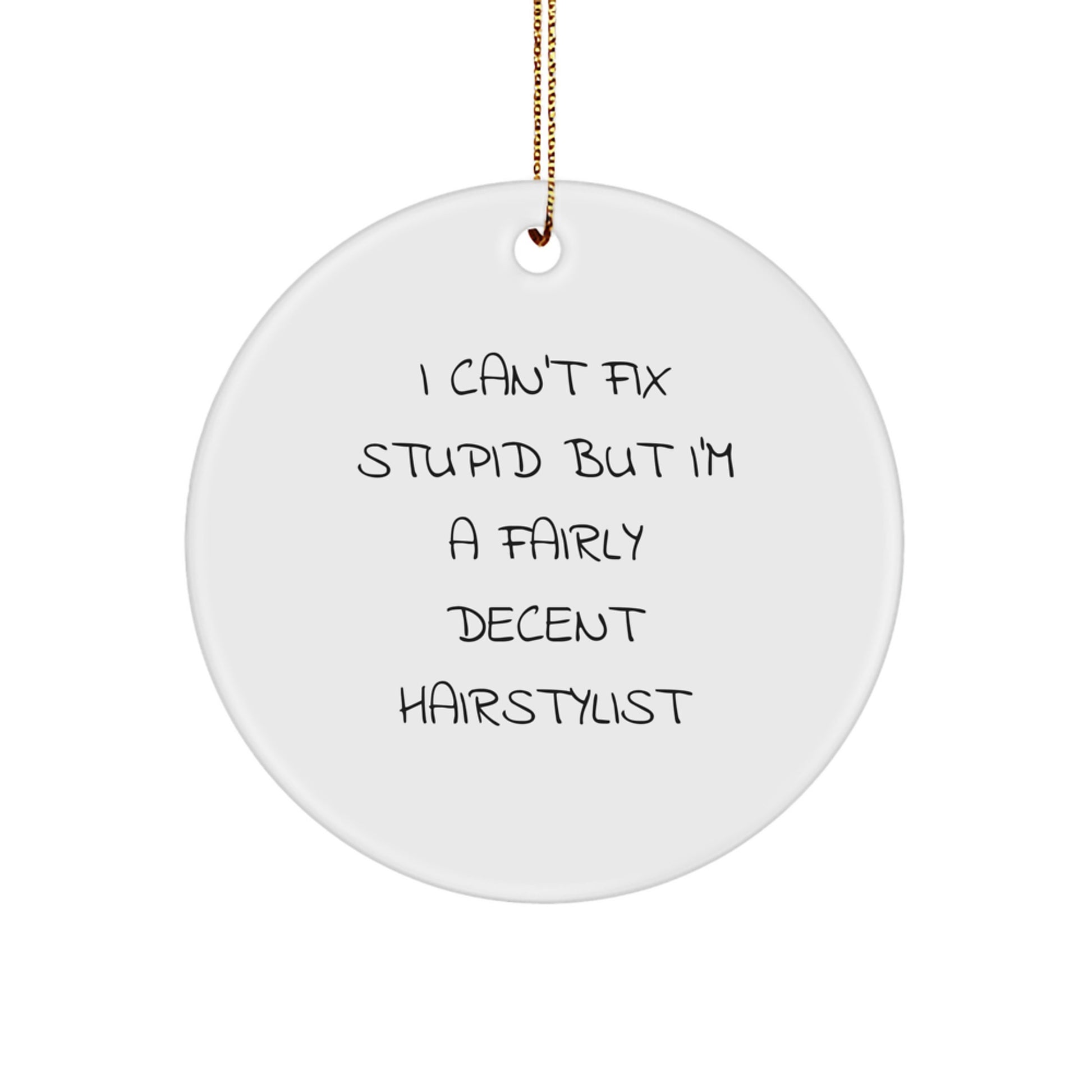 Christmas Unique Gift Ornament for Her Hairstylist Funny Present - Image 1